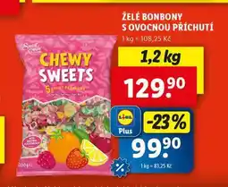 Lidl Želé bonbony s ovocnou příchutí nabídka