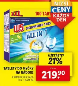 Lidl Tablety do myčky na nádobí nabídka