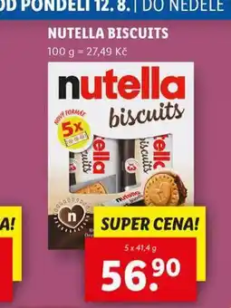 Lidl Nutella biscuits nabídka