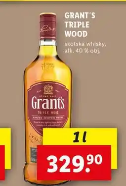 Lidl Grant's triple wood whisky nabídka