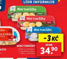 Lidl Mini tvarůžky nabídka