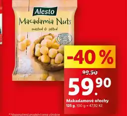 Lidl Makadamové ořechy nabídka