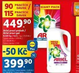 Lidl Ariel prací prostředek nabídka