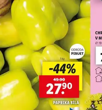 Lidl Paprika bílá nabídka