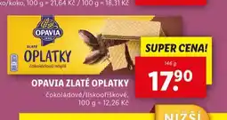 Lidl Opavia zlaté oplatky nabídka