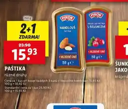 Lidl Paštika nabídka