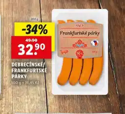 Lidl Frankfurtské párky nabídka