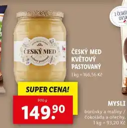 Lidl Český med květový pastovaný nabídka