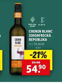 Lidl chenin blanc jihoafrická republika nabídka