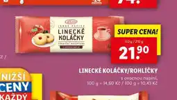 Lidl Linecké koláčky / rohlíčky nabídka
