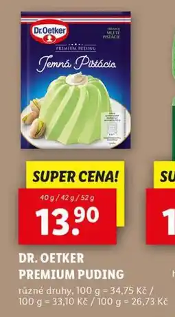 Lidl Dr. oetker premium puding nabídka