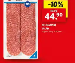 Lidl Delikatesní salám nabídka