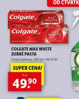 Lidl Colgate zubní pasta nabídka