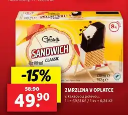 Lidl Zmrzlina v oplatce nabídka