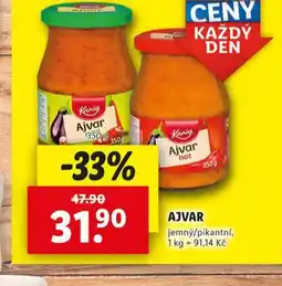 Lidl Ajvar nabídka