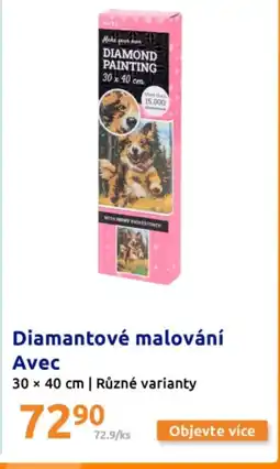 Action Diamantové malování Avec nabídka