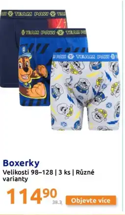 Action Boxerky nabídka