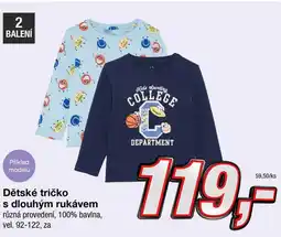 Kik Dětské tričko s dlouhým rukávem nabídka