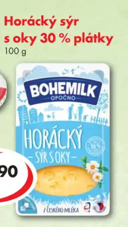 CBA Horácký sýr s oky 30% plátky 100 g nabídka