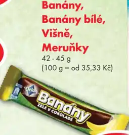 CBA Banány, Banány bílé, Višně, Meruňky nabídka