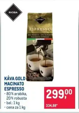 Makro KÁVA GOLD MACINATO ESPRESSO nabídka