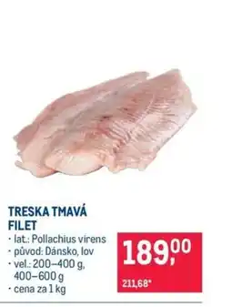 Makro TRESKA TMAVÁ FILET nabídka