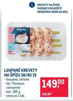 Makro LOUPANÉ KREVETY NA ŠPÍZU 36/40 19 nabídka