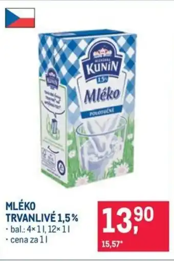 Makro MLÉKO TRVANLIVÉ 1,5% nabídka