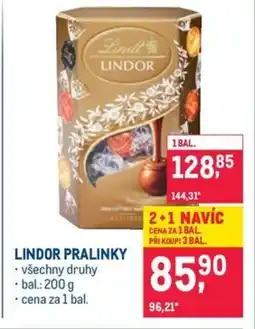 Makro LINDOR PRALINKY nabídka