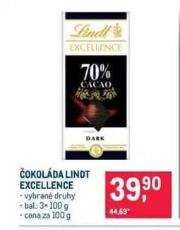 Makro ČOKOLÁDA LINDT EXCELLENCE nabídka