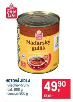 Makro HOTOVÁ JÍDLA nabídka