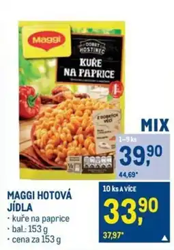 Makro MAGGI HOTOVÁ JÍDLA nabídka
