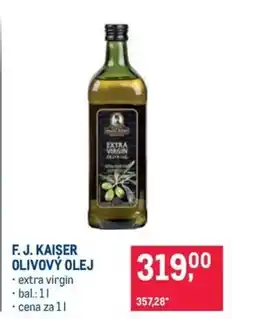 Makro F. J. KAISER OLIVOVÝ OLEJ nabídka