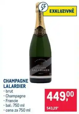Makro CHAMPAGNE LALARDIER nabídka