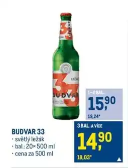 Makro BUDVAR 33 nabídka