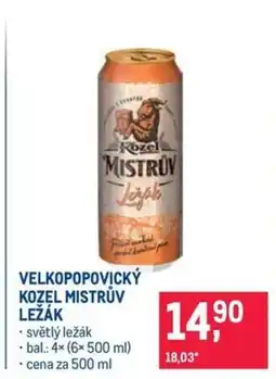 Makro VELKOPOPOVICKÝ KOZEL MISTRŮV LEŽÁK nabídka