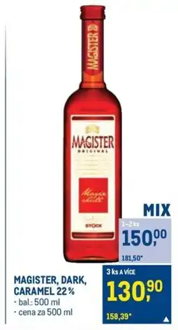 Makro MAGISTER, DARK, CARAMEL 22% nabídka