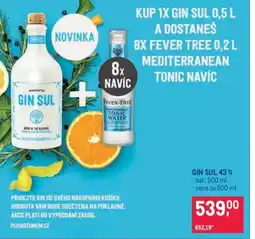Makro GIN SUL 43% nabídka