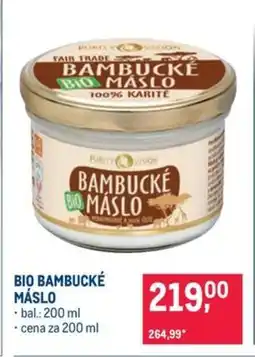 Makro BIO BAMBUCKÉ MÁSLO nabídka