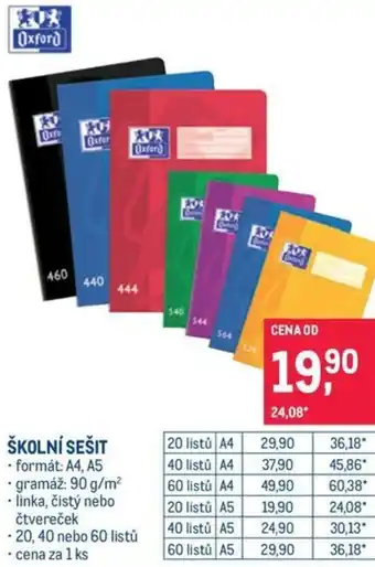 Makro ŠKOLNÍ SEŠIT nabídka