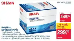 Makro UNIVERSAL KOPÍROVACÍ PAPÍR nabídka