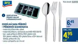 Makro 200DÍLNÁ SADA PŘÍBORŮ + PŘÍBORNÍK SCANDINAVIA nabídka