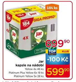 TOP drogerie Jar kapsle na nádobí nabídka