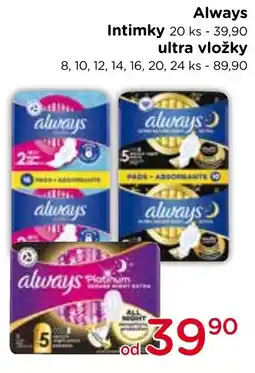 TOP drogerie Always Intimky nabídka