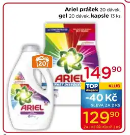 TOP drogerie Ariel prášek nabídka