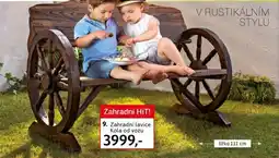 Zahradní lavice Kola od vozu