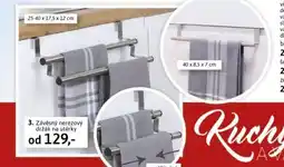 Závěsný nerezový držák na utěrky
