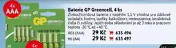 Baterie GP Greencell, 4 ks