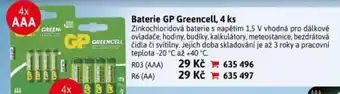 Velký Košík Baterie GP Greencell, 4 ks nabídka