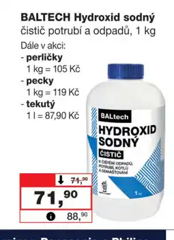 Barvy a laky drogerie BALTECH Hydroxid sodný nabídka